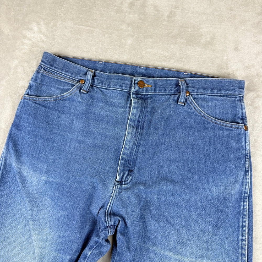 Wrangler Jeans Men 38x36 Blue Cowboy Cut Original Fit Western Rodeo 13MWZPW